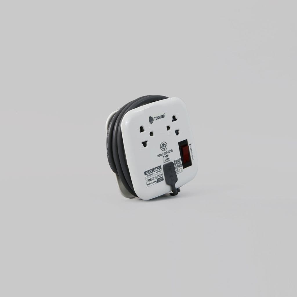 TOSHINO XP 2 ช่อง USB 16A รางปลั๊กไฟ รูปที่ 6