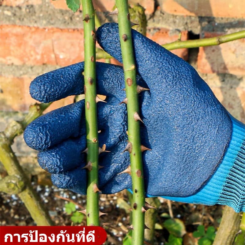 ุถุงมือทำงาน งมือป้องกัน ทำสวน กันน้ำและหนาม ป้องกันการลื่นไถลและคราบสกปรก กาวจุ่มสองด้า รูปที่ 3