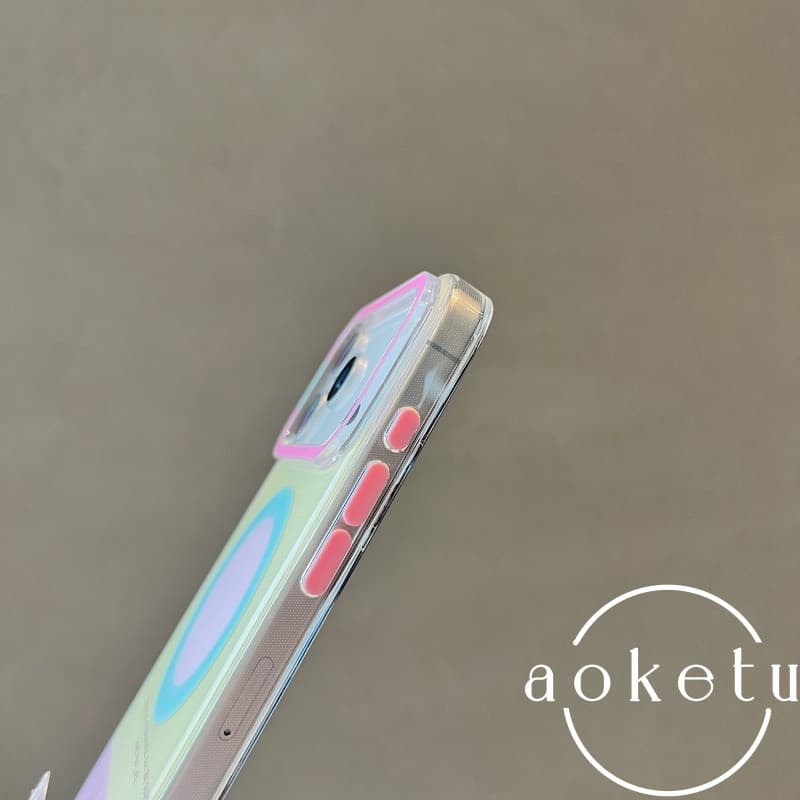 · Ins Girl Heart Dopamine Contrast Skin Magnetic Case เหมาะสําหรับ iPhone 17 Promax Apple 14 เคสโทรศัพท์ 15 ใหม่ 16 Pro หญิง 13 คู่ 17pm อะคริลิคซิลิโคน Anti Drop Cover รูปที่ 7