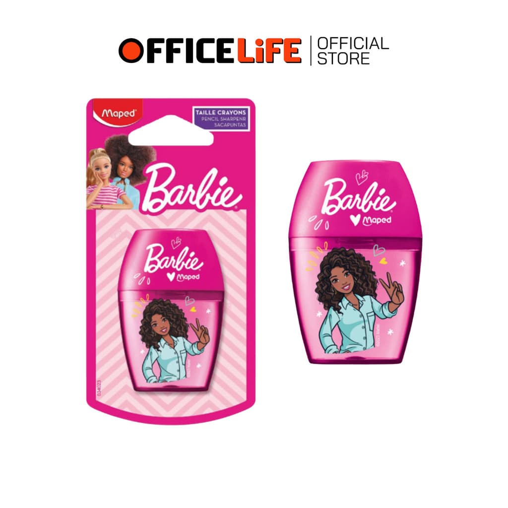 maped กบเหลาดินสอ 1 ช่อง ลายบาร์บี้ Barbie รุ่น SH/034023 รูปที่ 1
