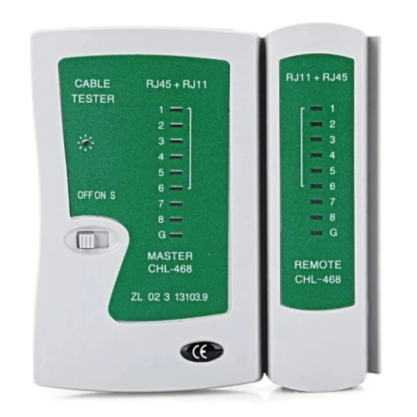 คีมเข้าหัวแลนครบชุด CAT5 CAT6 RJ45 RJ11 พร้อมที่เทสสาย + หัวแลน + บูทแลน + ถ่าน +มีดปลอกสาย+ตัวต่อยาว รูปที่ 8