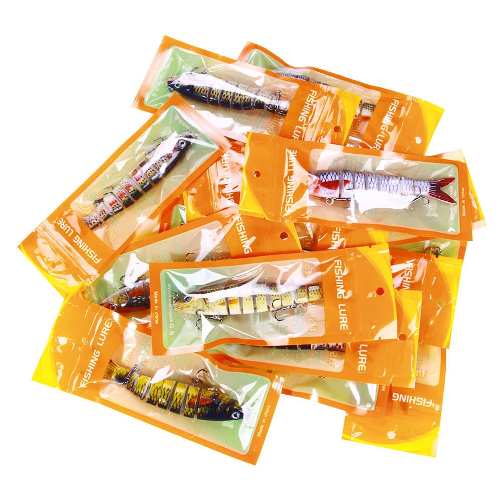 Swimbait เหยื่อปลอม 8 ข้อต่อ 13ซม./20g Sinking จมน้ำ ว่ายน้ำสวย ล่อชะโด-กะพง ส่งจากไทย รูปที่ 5
