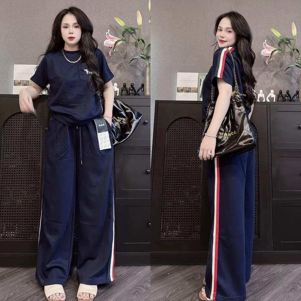 Mayura Stores No.C2091 ชุดเซ็ท2ชิ้น เสื้อแขนสั้น+กางเกงขายาว ชุดเซ็ท เสื้อผ้าแฟชั่น รูปที่ 4