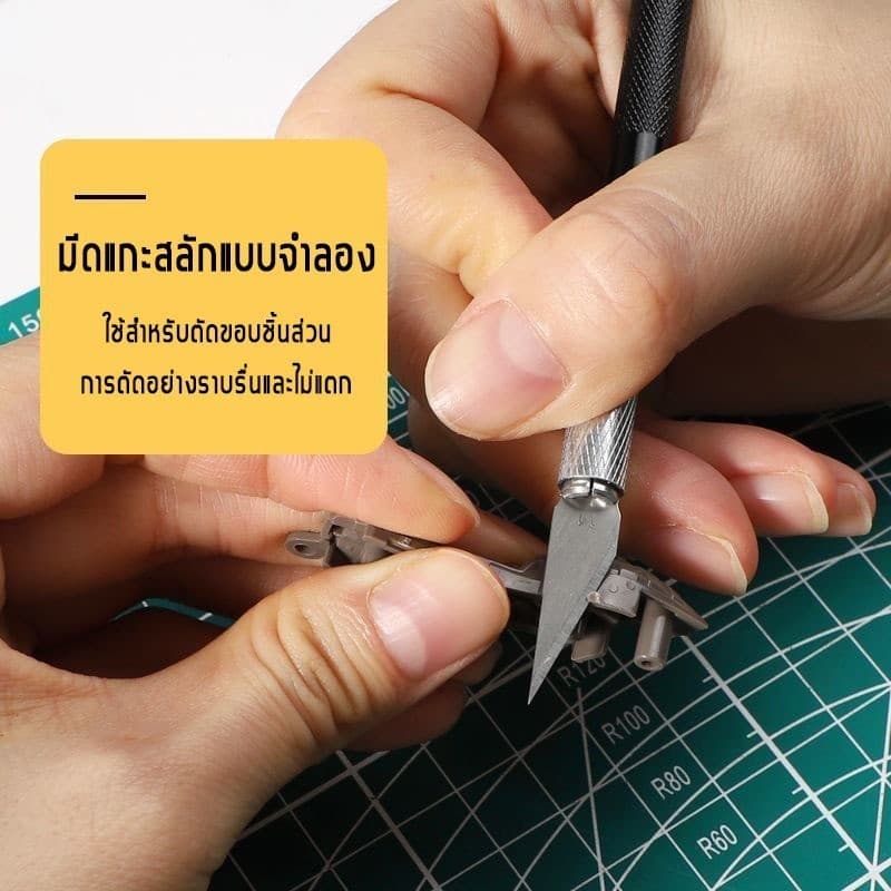 gundam tool ชุดต่อโมเดลกันดั้ม 7 ชิ้น คีมตัดโมเดลชุดเครื่องมือพื้นฐาน ชุดต่อกันพลา Gunpla อุปกรณ์ marker gundam รูปที่ 3