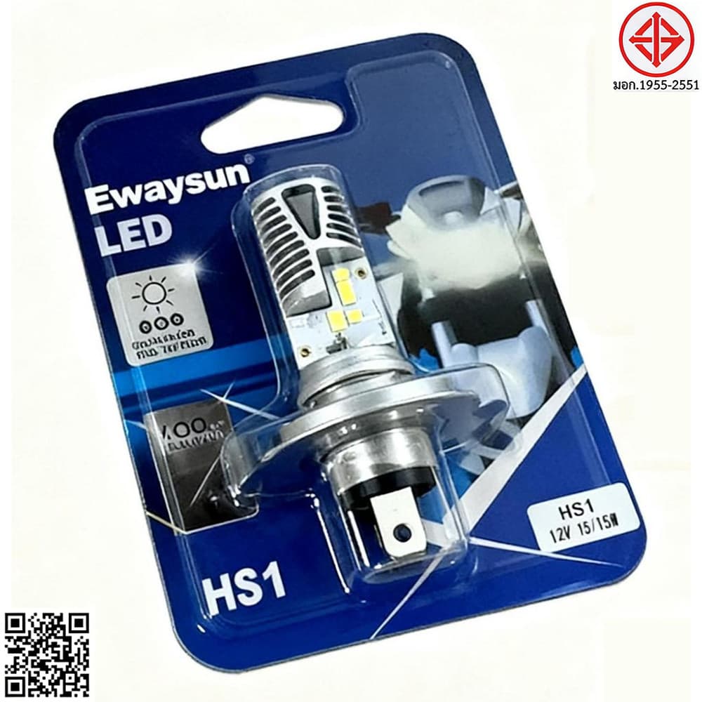 หลอดไฟหน้า LED HS1 PX43t รุ่นใหม่ 6ชิป AC/DC แสงขาว 6000K 120-180W สำหรับ Grand Filano FINN MSX FORZA300 รูปที่ 1