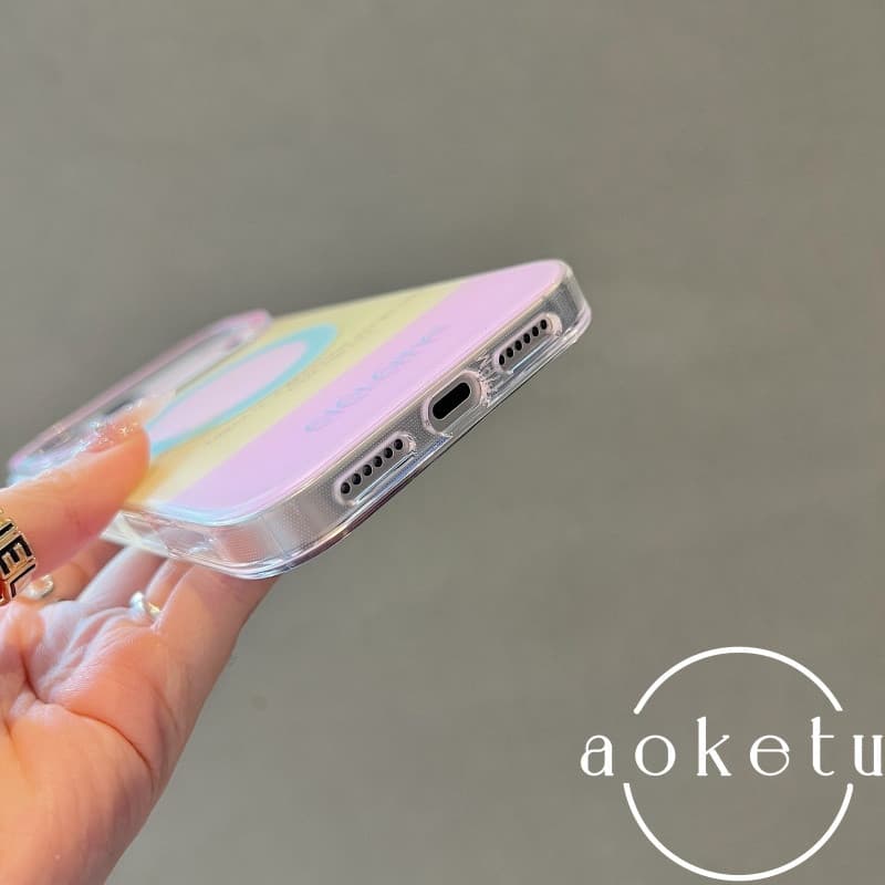 · Ins Girl Heart Dopamine Contrast Skin Magnetic Case เหมาะสําหรับ iPhone 17 Promax Apple 14 เคสโทรศัพท์ 15 ใหม่ 16 Pro หญิง 13 คู่ 17pm อะคริลิคซิลิโคน Anti Drop Cover รูปที่ 8