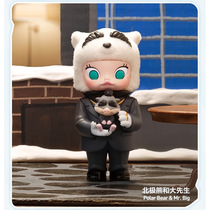 POPMART MOLLY Crazy Zoo Joint Series ฟิกเกอร์ของเล่น Mystery Box Gift รูปที่ 8
