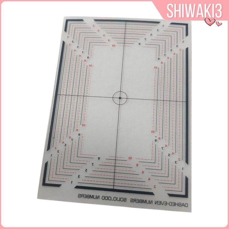 PSA Card Grading Centering Tool บัตรการค้า Grading Plate การ์ดเทรดดิ้งเครื่องมือวัด Robust Construction แบบพกพา PET ยาวที่เชื่อถือได้ Centering รูปที่ 1