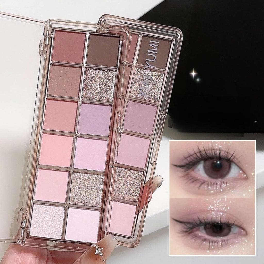 happy-girl: พาเลตตา 12 สี บลัชออน+ไฮไลต์+เฉดดิ้ง จบในตลับเดียว พีชชมพู บ๊วยหวาน ยีนส์วินเทจ ครบทุกลุค ติดทน รูปที่ 9