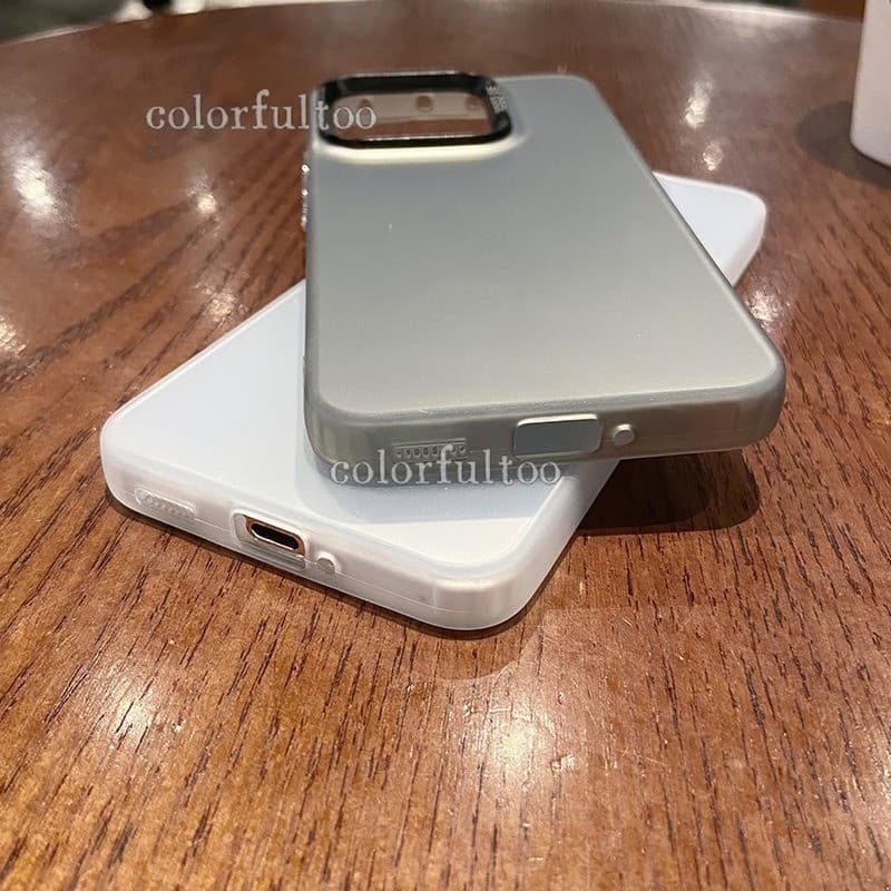 สําหรับOppoA6C 2026 Matteคู่สําหรับOppo A6C OppoA6 CA 6C 6 C 4G 5G Minimalistกันกระแทกโลหะเลเซอร์ผิวMatteปลอกปกหลังShell รูปที่ 2