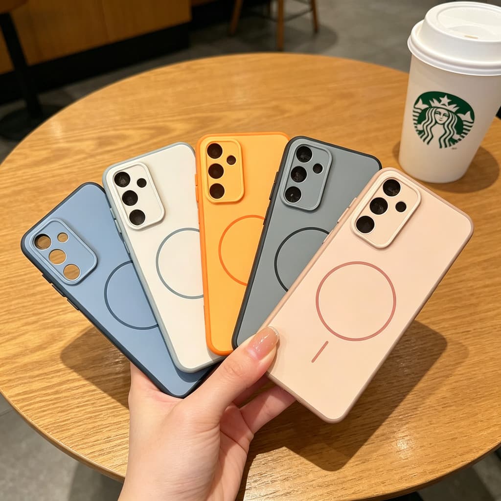 เคส Samsung Galaxy A34 A24 A14 A73 A53 A33 A31 A23 A22 A13 A12 A03 A03S A72 A71 A51 A52 4G 5G สีตัดกัน ผิวด้าน นุ่มลื่น กันรอย รูปที่ 2