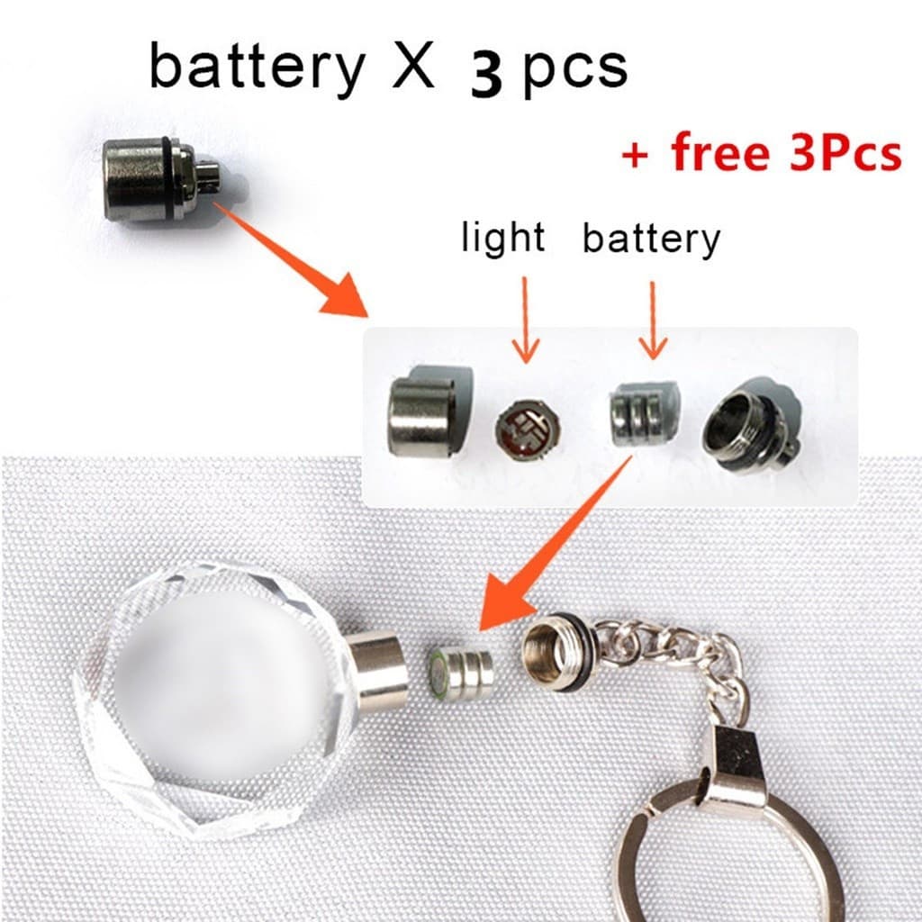 World Cup Honda click LED พวงกุญแจ K9 คริสตัล Luminous รูปหลายเหลี่ยมโปร่งใสพวงกุญแจรถจักรยานยนต์รถอุปกรณ์เสริม รูปที่ 7