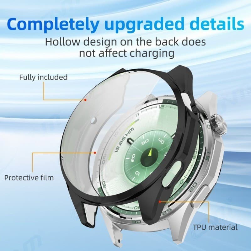 TPU Soft Case กันชนสําหรับนาฬิกา Huawei GT6 46/41MM Anti-scratch Screen Protector สําหรับ Huawei GT 5 pro 46 มม.ฝาครอบ รูปที่ 3
