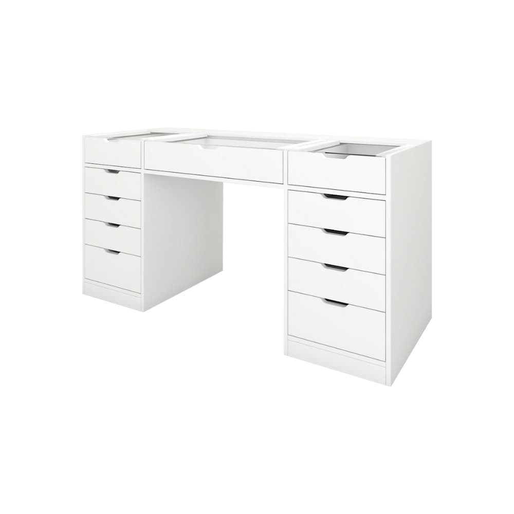 Koncept Furniture โต๊ะเครื่องแป้งแบบนั่ง 150 ซม. รุ่น Vanity สีขาว แบรนด์ KONCEPT FURNITURE รูปที่ 7