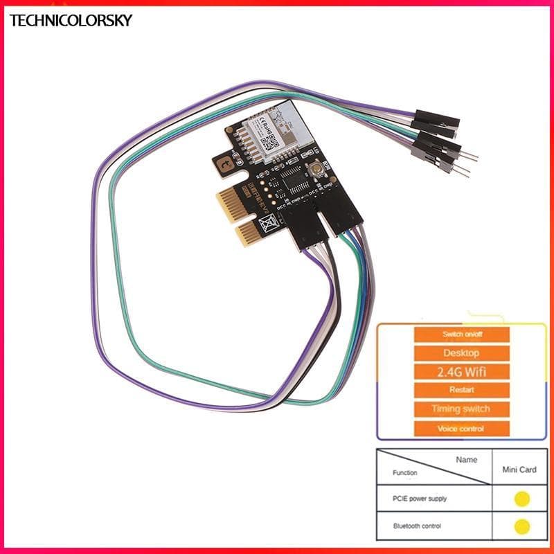 Technicolorsky A3 Tuya Wifi PC Power Switch Desktopputer Remote Boot Startup Card Telmuting PICE MINI การ์ด TSY