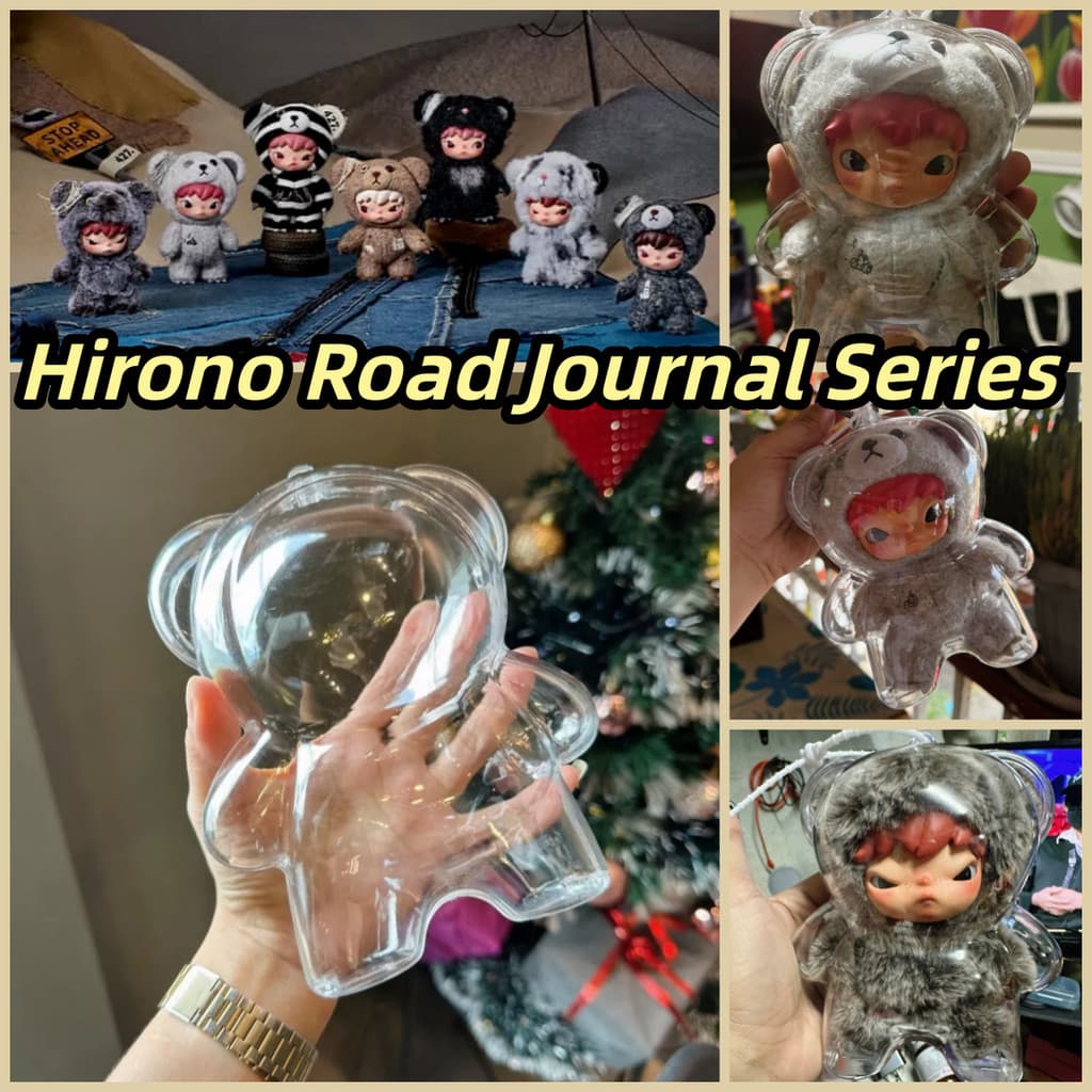 2PCS ป้องกันตุ๊กตาสําหรับ Hirono Road Journal Series ตุ๊กตากันน้ําป้องกันฝุ่นกรณี Lulupig/Hirono ของเล่นตุ๊กตา HD Clear ป้องกันกล่องเก็บ รูปที่ 1