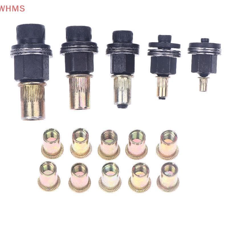 11 ชิ้นคู่มือ Riveter Nut เครื่องมืออุปกรณ์เสริมสําหรับถั่ว M3 M4 M5 M6 M8 M10 M12 ง่ายติดตั้ง Hand Rivet Nut รูปที่ 3