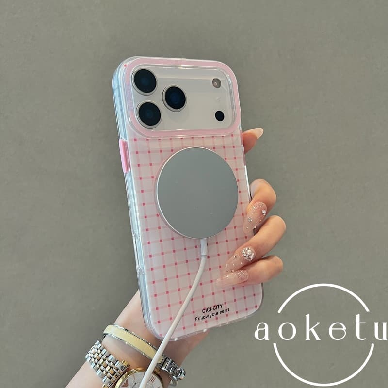 ส่วนบุคคลและมินิมอลลายจุดเหมาะสําหรับ ไอโฟน 16 โปรแม็กซ์ เคสโทรศัพท์แม่เหล็กที่แข็งแกร่ง แอปเปิล 17 อากาศ ใหม่ 15/14/13 แฟชั่นป้องกันการตกซิลิโคนฮาร์ดฝา รูปที่ 7