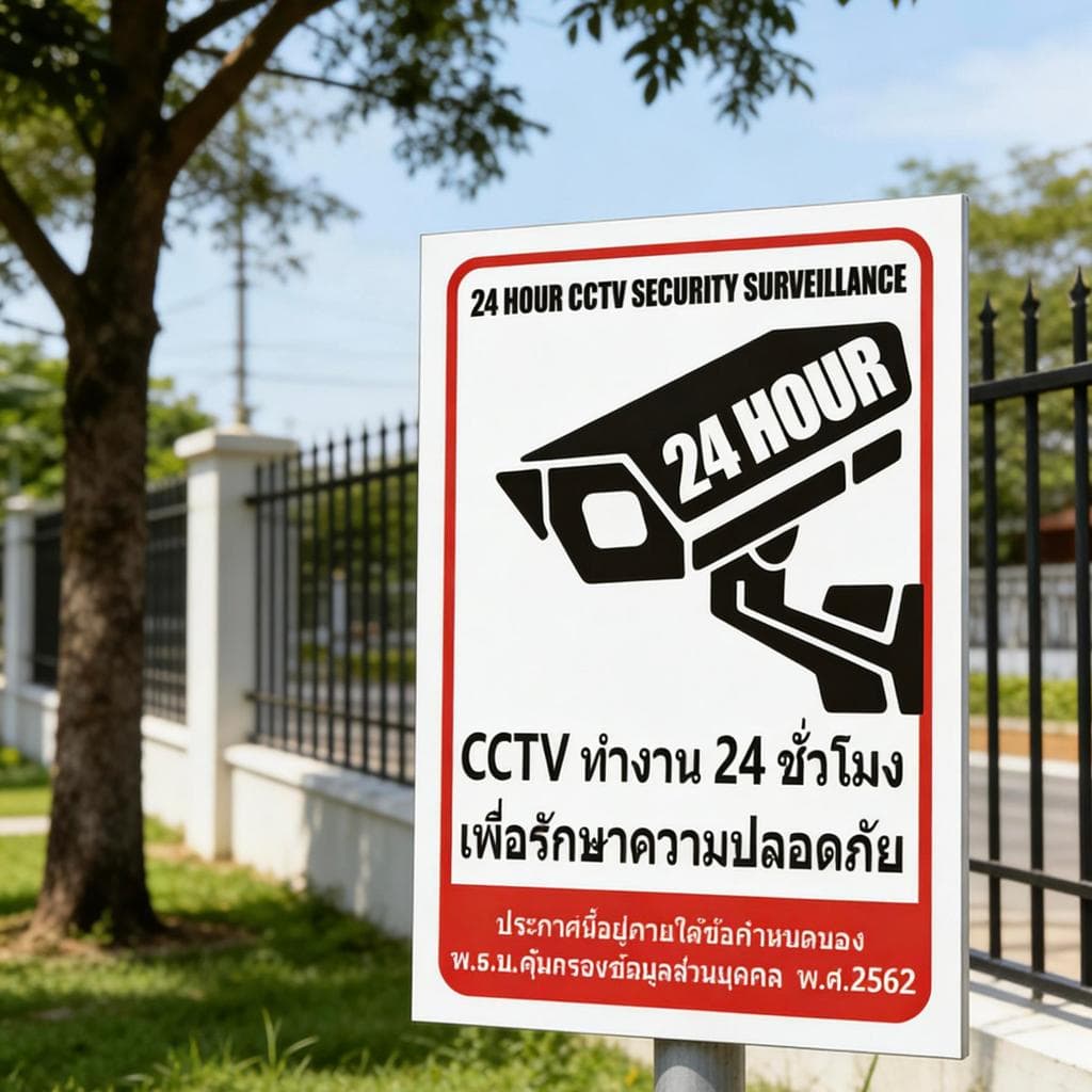 สติ๊กเกอร์กล้องวงจรปิด สติ๊กเกอร์กล้อง ป้ายกล้องวงจรปิด24ชม กันน้ำ กันแดด สติ๊กเกอร์ กล้องวงจรปิด CCTV 24H ทนแ รูปที่ 5