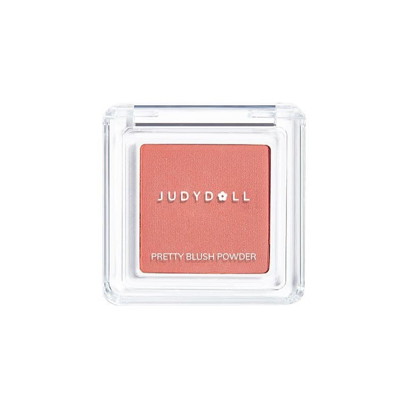 Judydoll บลัชออน สีพีช แมทท์ ไฮไลท์ คอนทัวร์ สีม่วง แต่งหน้าบนใบหน้า รูปที่ 9