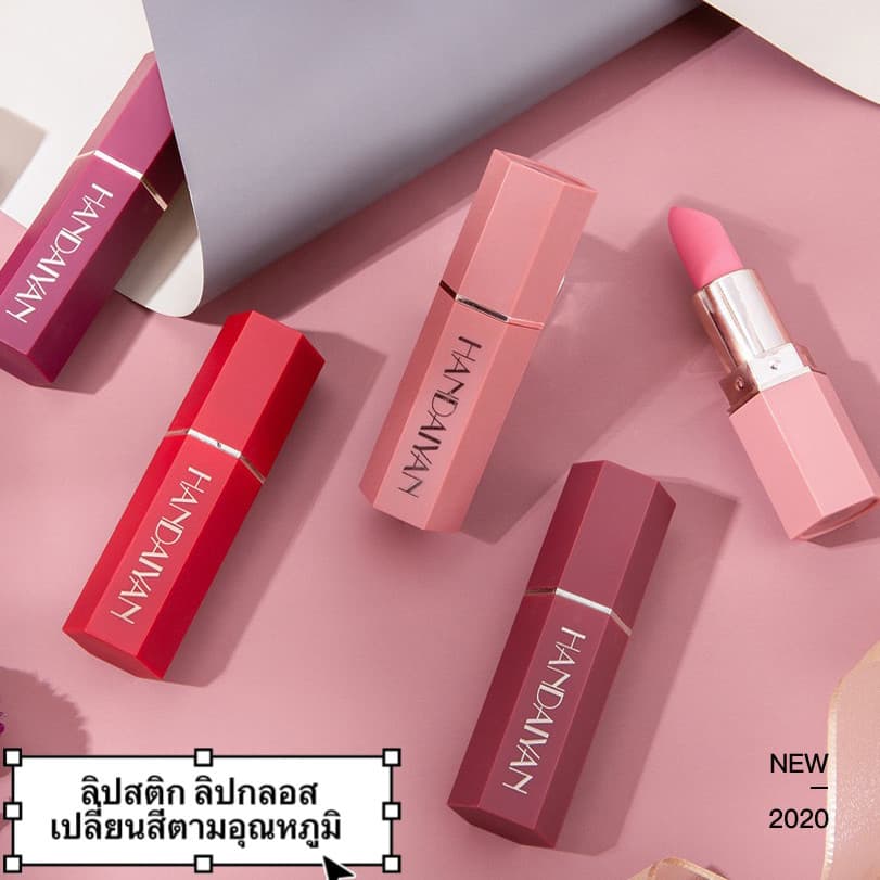 Lucky-girl : ลิปสติกเนื้อแมตต์กันน้ำ ลิปสติกเนื้อแมตต์เคลือบแก้วแบบไม่ติดถ้วย เม็ดสีสูง ง่ายต่อการระบายสี-CF-93 รูปที่ 3