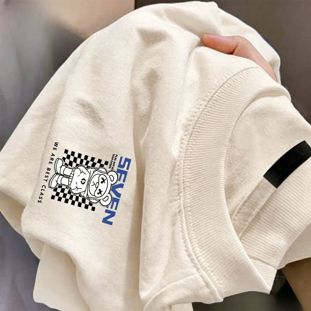 TeeTwoOneเสื้อสีฟอกพิมพ์ลาย "SEYEN"ผ้าCOTTON100% โคตรนุ่ม OVERSIZEเสื้อเท่ๆ เสื้อยืดผู้ชาย รูปที่ 3