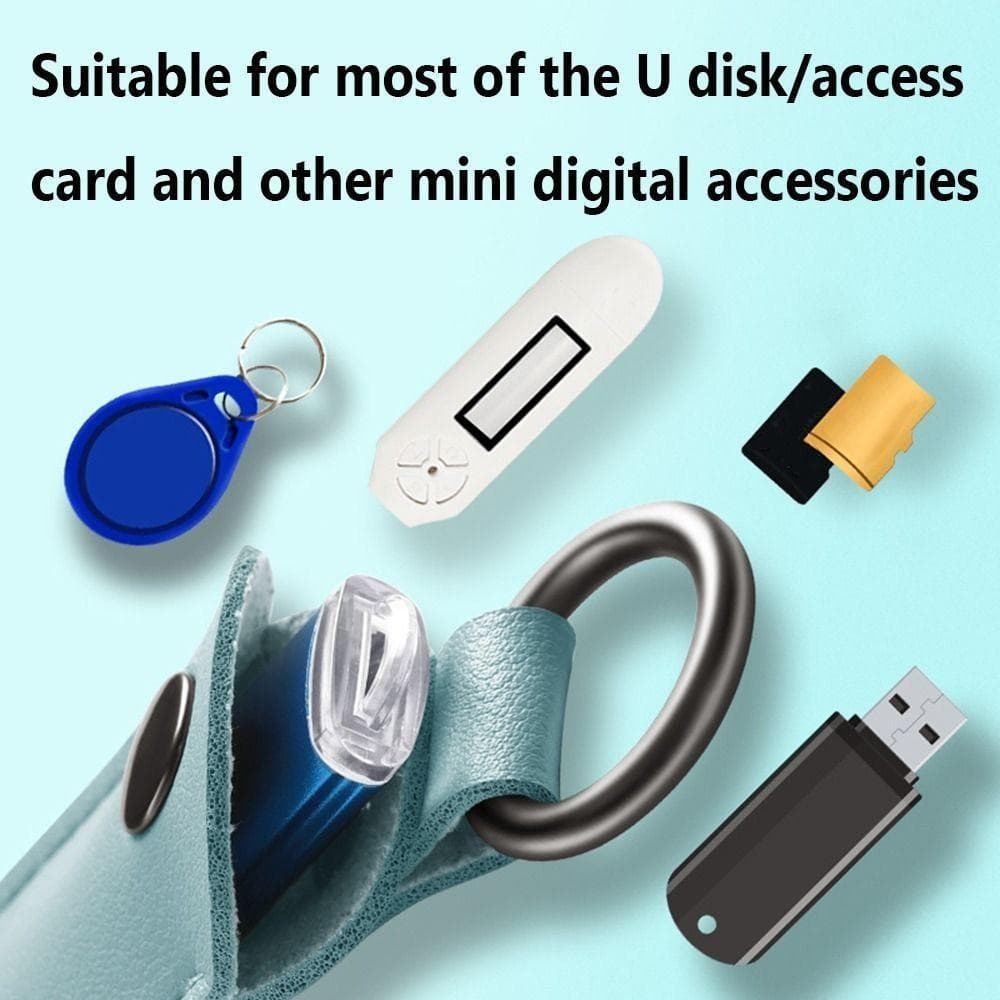 IFAYSHOW U Disk Pouch อุปกรณ์เสริมดิจิตอล Pendrive Holder Memory Stick รูปที่ 3