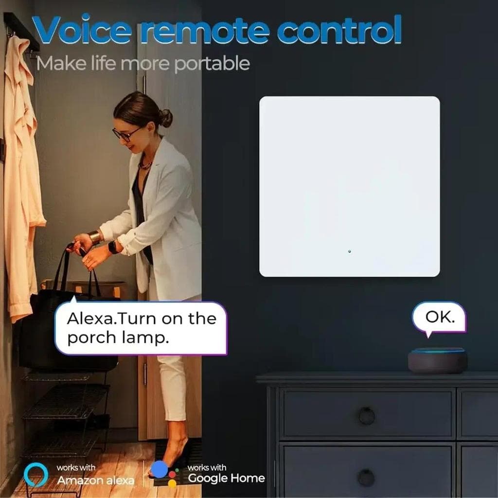 สวิตช์ไฟอัจฉริยะแบบปุ่มกด Tuya WiFi ใช้งานร่วมกับ Alexa และ Google Home ได้ รูปที่ 3