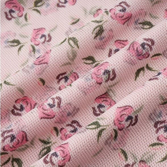 Hotpink ส่งจาก Bangkokเสื้อยืดแขนพองพิมพ์ลายดอกไม้ผูกเชือกสุดเซ็กซี่สำหรับผู้หญิง เสื้อแขนสั้นทรงเข้ารูปสำหรับฤดูร้อน รูปที่ 9
