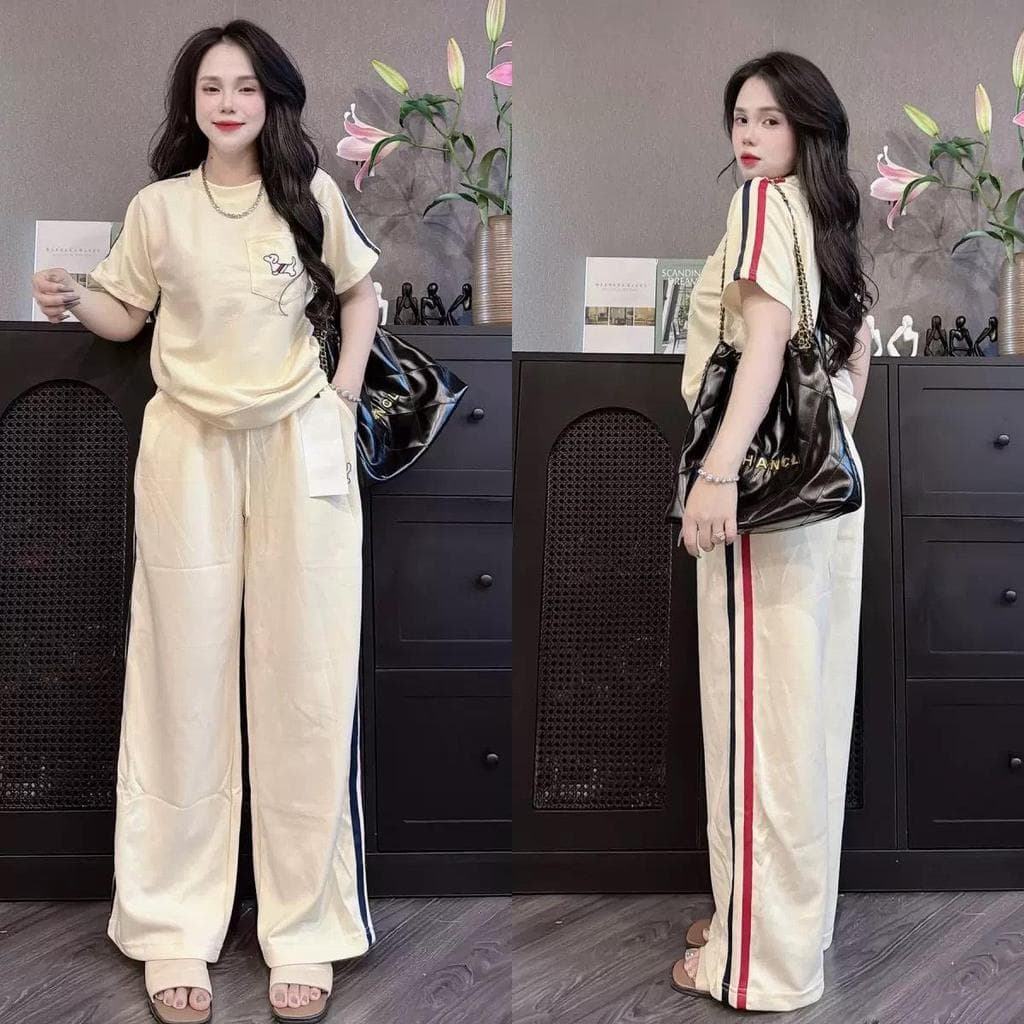 Mayura Stores No.C2091 ชุดเซ็ท2ชิ้น เสื้อแขนสั้น+กางเกงขายาว ชุดเซ็ท เสื้อผ้าแฟชั่น รูปที่ 3