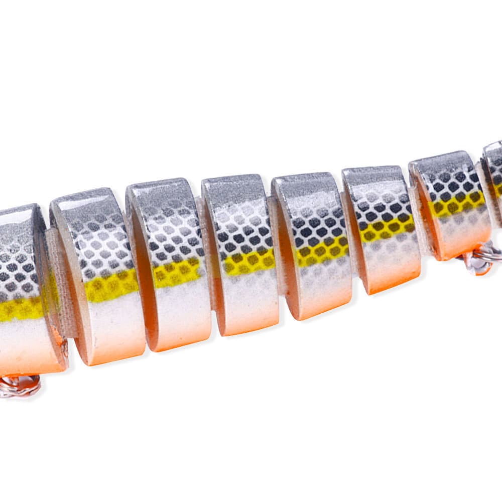 Swimbait เหยื่อปลอม 8 ข้อต่อ 13ซม./20g Sinking จมน้ำ ว่ายน้ำสวย ล่อชะโด-กะพง ส่งจากไทย รูปที่ 9