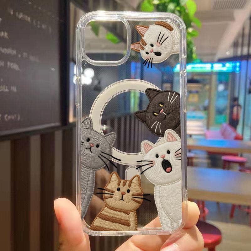 poppaแม่เหล็ก เคสใสกันกระแทก เคสสําหรับไอโฟน เคสชาร์ได้ สำหรับ IPhone 11 12 13 14 15 16 17 PRO MAX 7 8 PLUS X/XS XR รูปที่ 6