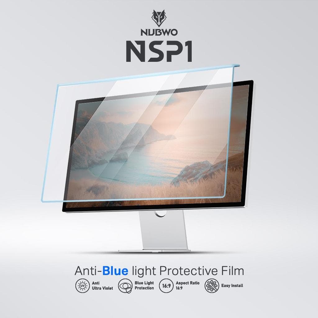 NUBWO ป้องกันแสงสีฟ้า รุ่น NSP1 มีให้เลือก 3 ขนาด 22″ 24″ 27″ ช่วยบล็อคแสงสีฟ้าได้ถึง 95% และรังสี UV ได้ 60% รูปที่ 5
