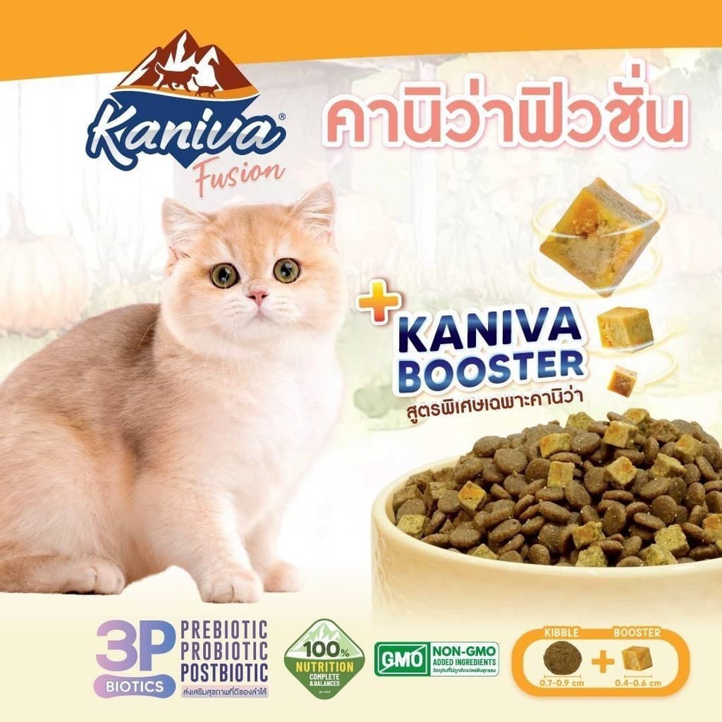 Kaniva Fusion อาหารแมวคานิว่า ผสมบูสเตอร์ ทานง่าย เคี้ยวง่าย สารอาหารอัดแน่น ขนาด 500 กรัม รูปที่ 8