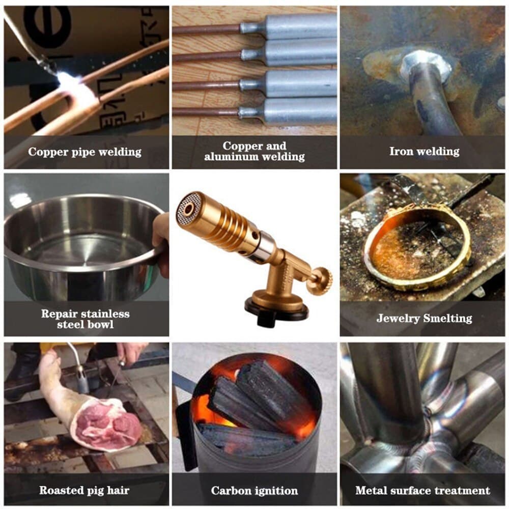 หัวพ่นไฟ หัวพ่นแก๊ส Gas Torch สำหรับแก๊สกระป๋องให้ความร้อนสูง รูปที่ 8
