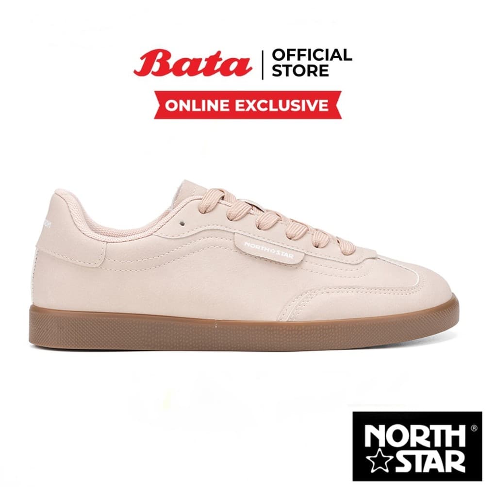 Online Exclusive Bata บาจา North Star รองเท้าผ้าใบสนีคเกอร์แบบผูกเชือก สำหรับผู้หญิง รุ่น STRIKER สีชมพู 5205178 รูปที่ 2