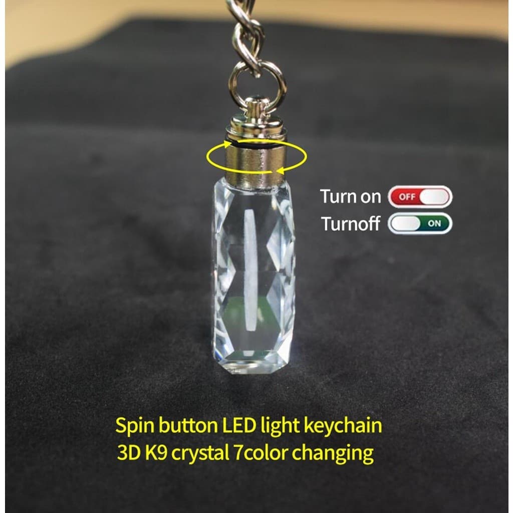 World Cup Honda click LED พวงกุญแจ K9 คริสตัล Luminous รูปหลายเหลี่ยมโปร่งใสพวงกุญแจรถจักรยานยนต์รถอุปกรณ์เสริม รูปที่ 8