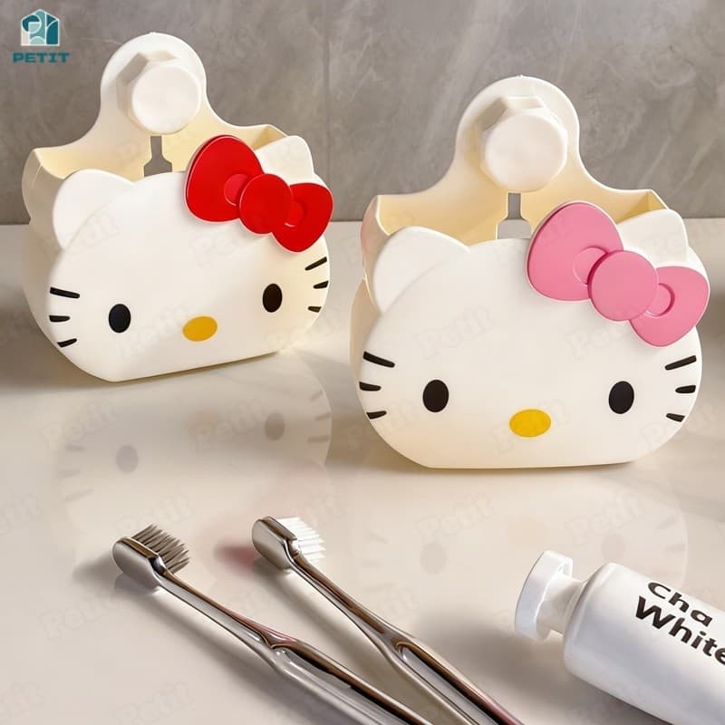 ชั้นวางของติดผนัง ชั้นวางแปรงสีฟัน Kt Cat ชั้นวางท่อระบายน้ำในห้องน้ำ ชั้นวางแปรงสีฟันอเนกประสงค์ รูปที่ 3