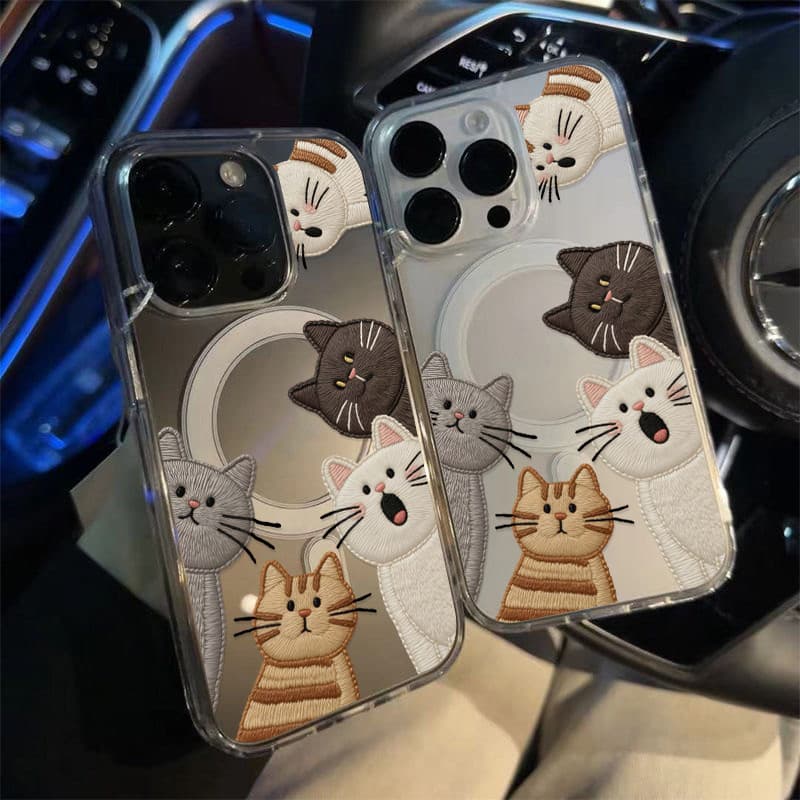 poppaแม่เหล็ก เคสใสกันกระแทก เคสสําหรับไอโฟน เคสชาร์ได้ สำหรับ IPhone 11 12 13 14 15 16 17 PRO MAX 7 8 PLUS X/XS XR รูปที่ 4