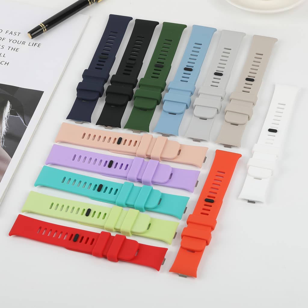 สายซิลิโคนกรณีพีซี for Smartwatch Xiaomi Redmi Watch 6 5 แถบยางกีฬาอ่อนฝาครอบคลุมหน้าจอแข็ง for Xiaomi Redmi Watch 4 รูปที่ 6