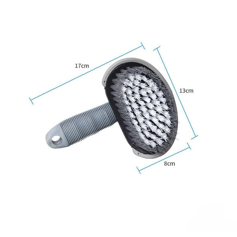 แปรงล้างล้อรถ หัวคู่ กำจัดคราบสนิม ด้ามยาว ergonomic ทำความสะอาดซอกกรอบได้ทั่วถึง S00207 รูปที่ 6