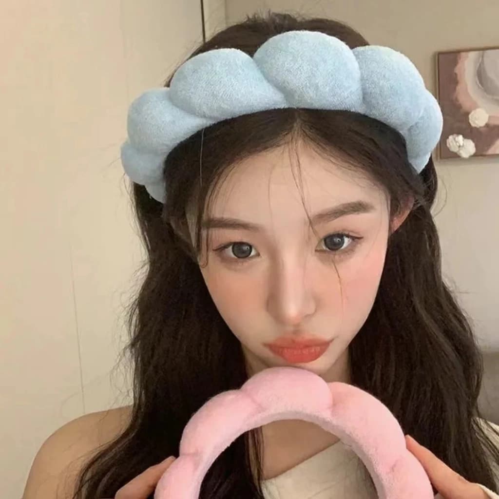ที่คาดศีรษะ แบบบิด เครื่องประดับแฟชั่น สําหรับผู้หญิง สปาล้างหน้า มี 1 ชิ้น รูปที่ 3