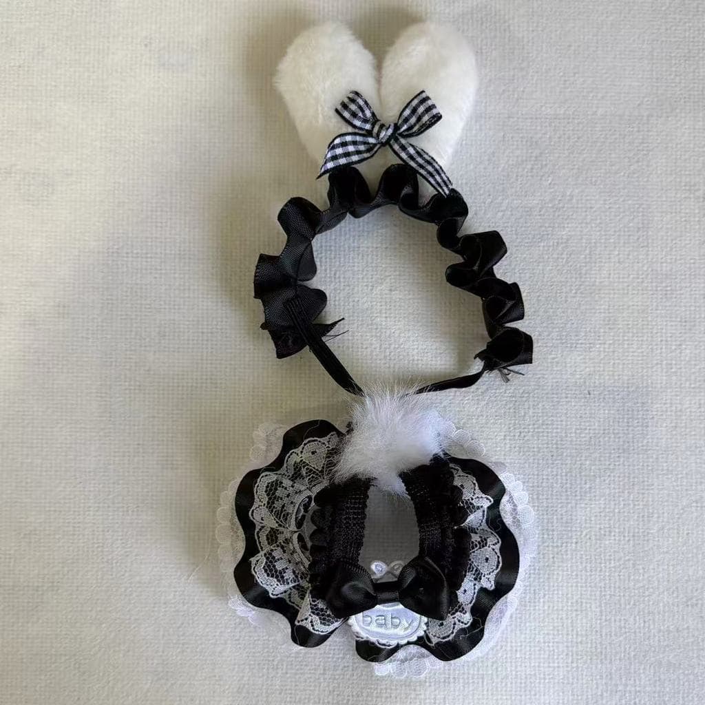 Hand-Made sp เสื้อผ้าเด็กรุ่นที่สามชุด 10 ซม.ฤดูหนาวการเคลื่อนไหว Koori Garden Hairband สายรัดกระโปรงชุดสองชิ้น รูปที่ 9