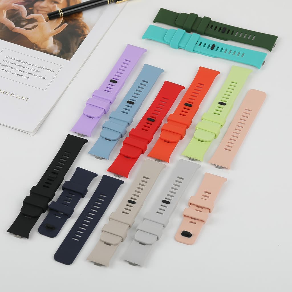 สายซิลิโคนกรณีพีซี for Smartwatch Xiaomi Redmi Watch 6 5 แถบยางกีฬาอ่อนฝาครอบคลุมหน้าจอแข็ง for Xiaomi Redmi Watch 4 รูปที่ 7
