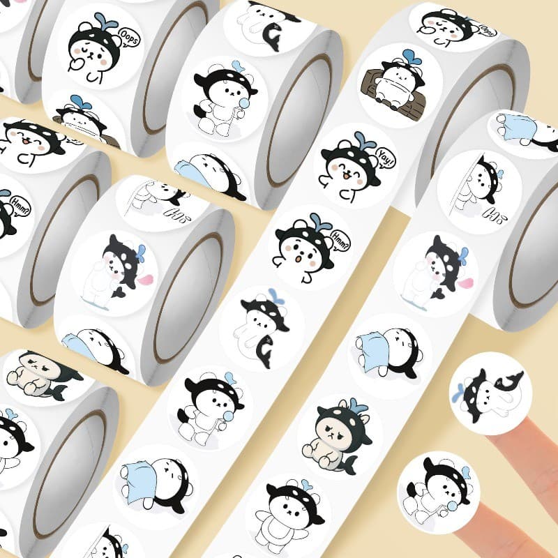 Taynew Polcasan การ์ตูน Diy สติกเกอร์คอลเลกชัน 500 ชิ้น Gmmtv คู่มือสติกเกอร์ตกแต่งของขวัญ รูปที่ 2