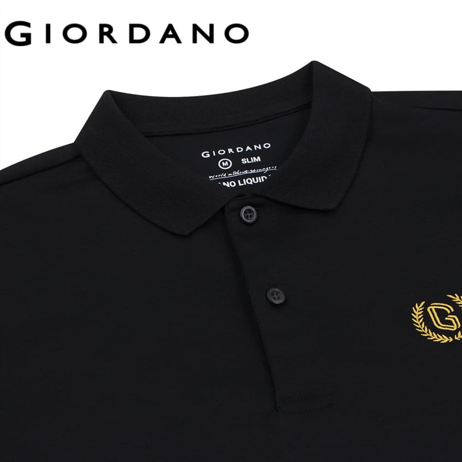 GIORDANO เสื้อโปโลผู้ชาย Men's Slim Liquid Touch Polo 01016291 รูปที่ 5
