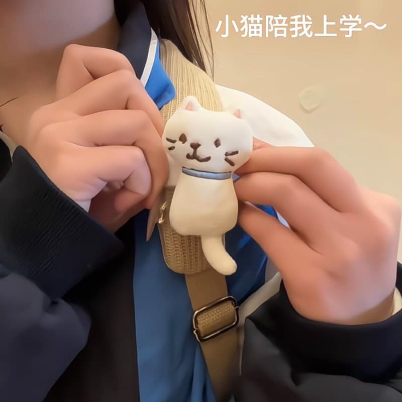 กระเป๋านักเรียนสายคล้องไหล่แบบสามมิติ ออกแบบเป็นตัวการ์ตูนตุ๊กตาและตีนตุ๊กแก น่ารักสำหรับเด็ก รูปที่ 3
