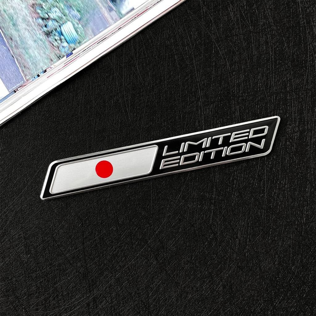 4 ชิ้น JDM ญี่ปุ่น Limited Edition 3D โลหะสติกเกอร์รถธงญี่ปุ่นป้ายสัญลักษณ์สําหรับรถจักรยานยนต์อัตโนมัติ รูปที่ 9