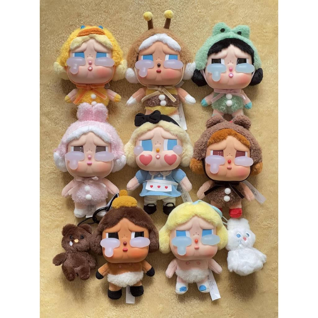 Crybaby Mystery Box Doll Tears Factory Vinyl Plush Doll Mystery Box Series Crybaby อินเทรนด์เล่นของเล่นตุ๊กตาตุ๊กตาพวงกุญแจ Charm Plush กระเป๋าแขวนสาวจี้ รูปที่ 4