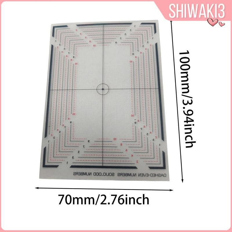 PSA Card Grading Centering Tool บัตรการค้า Grading Plate การ์ดเทรดดิ้งเครื่องมือวัด Robust Construction แบบพกพา PET ยาวที่เชื่อถือได้ Centering รูปที่ 3